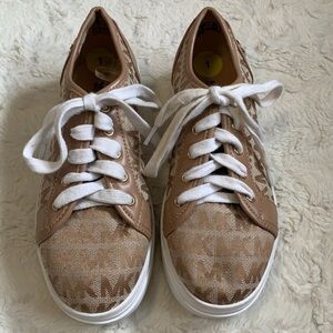 MICHAEL Kors Junior Castella tan monogram Trainers sneakers